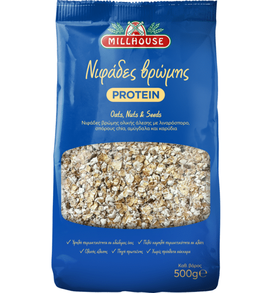 Νιφάδες Βρώμης PROTEIN Nuts & Seeds